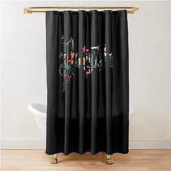 Polyphia Flowers Shower Curtain