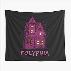 Polyphia Merchandise Polyphia Band With a Haunted House Tapestry