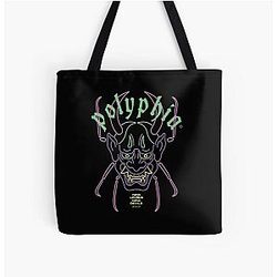 Polyphia Merch Devils Art Icon Tee All Over Print Tote Bag