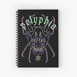 Polyphia Merch Devils Art Icon Tee Spiral Notebook