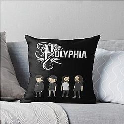 polyphia band throw pillow