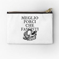 Meglio Porci Che Fascisti - Porco Rosso Zipper Pouch