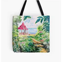 Porco Rosso Watercolor Tote Bag