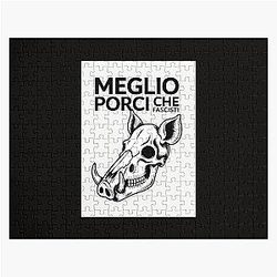 Meglio I'd rather be a pig than a fascist Porco Rosso Jigsaw Puzzle