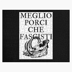 Meglio Porci Che Fascisti (I'd rather be a pig than a fascist) - Porco Rosso Jigsaw Puzzle