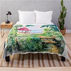 Porco Rosso Throw Blanket