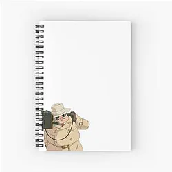 Porco Rosso on the Spiral Notebook