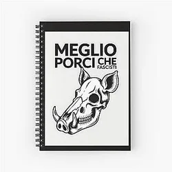 Meglio Porci che Fascisti - Porco Rosso Notebook