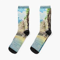 Secret Cove of Porco Rosso Socks