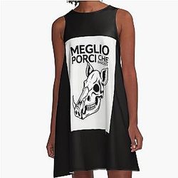 Meglio Porci Che Fascisti (I'd rather be a pig than a fascist) - Porco Rosso Dress