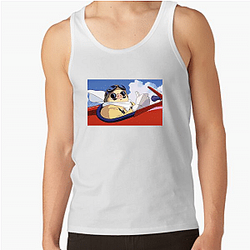 Porco Rosso Merch For Fans Porco Rosso Tank Tops