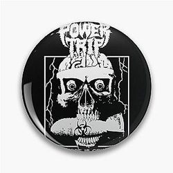 Power Trip Merch Hope is Crushed Skull Pin