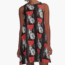 Power Trip Music A Line Dress
