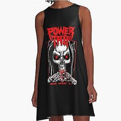 Power Trip Waiting Around to Die Classic T A-Line Dress