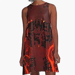 Power Trip Magma A Line Dress