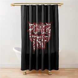 Power Trip Band Shower Curtain