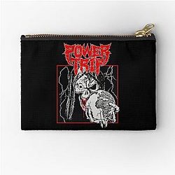 Power Trip Band Zipper Pouch