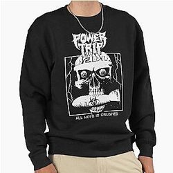 Power Trip Merch Hope Crushed Skull Sweatshirt
