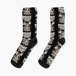 Power Trip Band Vintage Socks