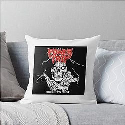 Sticker Trip Throw Pillow