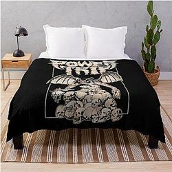 Power Trip Band Throw Blanket