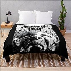 POWER Trip Save Rock Throw Blanket