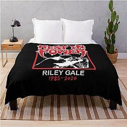 RIP Riley Gale Power Trip Rest In Power 2020 Throw Blanket