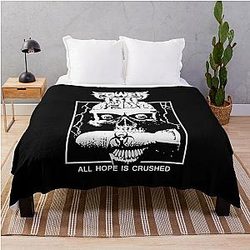 Power Trip Merch Hope Is Skull Throw Blanket