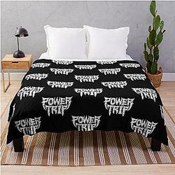 Power Trip Essential T-Shirt Throw Blanket