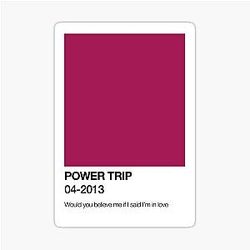 Power Trip sticker