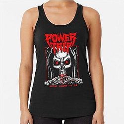 Power Trip Classic Retro T Racerback Tank Top