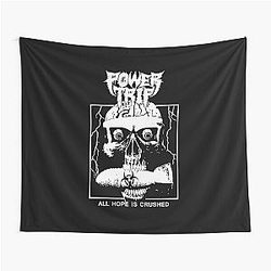 Power Trip Merch Skull Tapestry