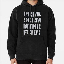Primal Scream Xtrmntr Mother Fucker - Silver Pullover Hoodie