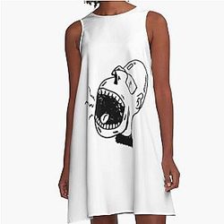 Primal Scream A Line Dress