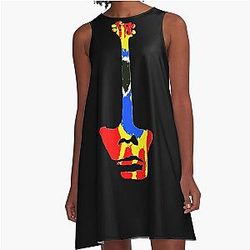 Primal Scream Mani On Bass A-Line Dress