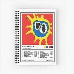 Primal Scream - Screamadelica Album Poster Notebook