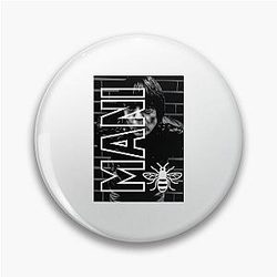 Mani Stone Roses & Primal Scream Tribute Pin