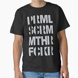 Primal Scream XTRMNTR Mother Fucker - Silver Classic T-Shirt