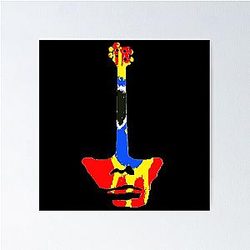 Primal Scream Mani on Bass Poster