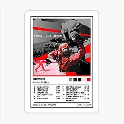 Primal Scream XTRMNTR Album Sticker