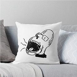 Primal Scream Throw Pillow