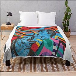 Primal Scream Abstract Art Throw Blanket