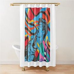 Primal Scream Abstract Art Shower Curtain