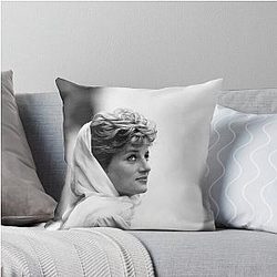 HRH Princess Diana Professional Photo Throw Pillow