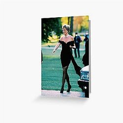 Princess Diana Revenge Dress Greeting Card.