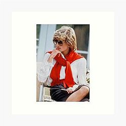 Princess Diana 1980s Art Print