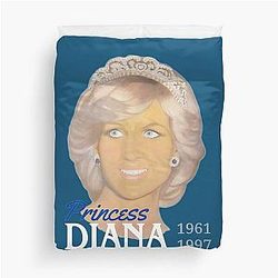 Princess Diana Portrait Painting Tribute Duvet Cover