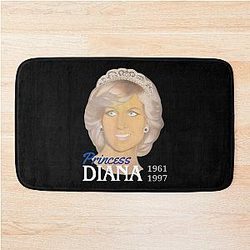 Princess Diana Portrait Painting Tribute Bath Mat