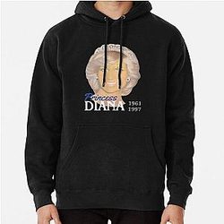 Princess Diana Portrait Painting Tribute Pullover Hoodie