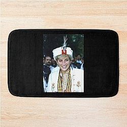 HRH Princess Diana in Pakistan 1991 Bath Mat
